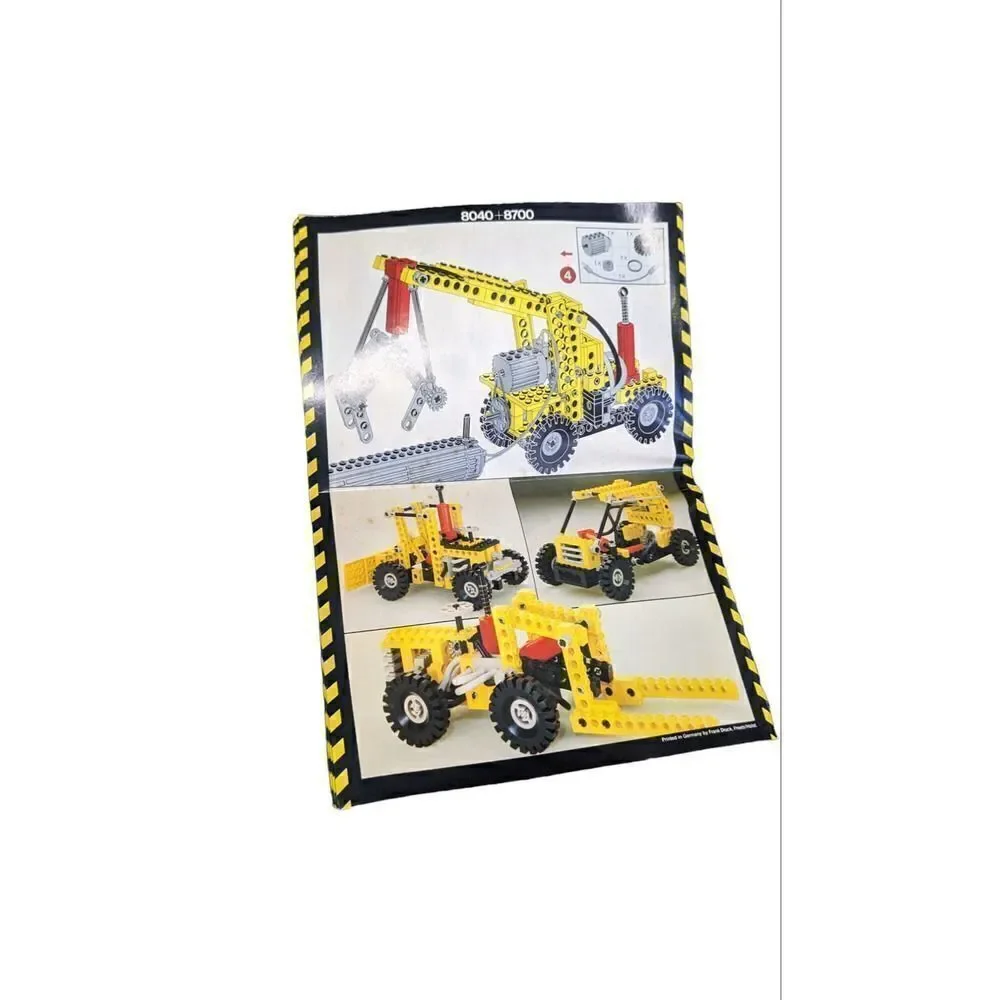 Lego Technic Universal Pneumatic Fork Lift 8040 Instructions‎ ONLY Vintage 80s